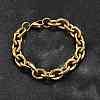 304 Stainless Steel Cable Chain Bracelets for Women BJEW-Q050-01D-G-2