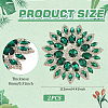 2Pcs Alloy with Rhinestone Handicraft Beading Appliques AJEW-FG0004-29B-2