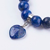 Natural Lapis Lazuli Stretch Bracelets BJEW-F308-34C-2