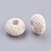 Natural Dyed Lava Rock European Beads G-E477-A11-2