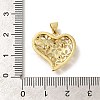 Rack Plating Brass with Cubic Zirconia Pendants KK-Z086-12G-02-3