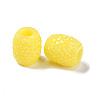 Opaque Resin European Jelly Colored Beads RESI-B025-02A-07-2