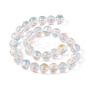 Transparent Glass Beads Strands LAMP-F029-01B-2