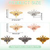 6Pcs 6 Styles Bees Zinc Alloy Twist Bag Lock Purse Catch Clasps PURS-UN0001-05-3