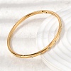 304 Stainless Steel Rhinestone Hinged Bangles for Women BJEW-D408-16G-5
