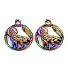 Alloy Howling Wolf Pendants PALLOY-S180-111-NR-2