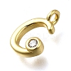 Brass Micro Pave Cubic Zirconia Pendants KK-B132-12G-C-2