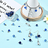 120Pcs 8 Style Glass & Acrylic Pendants PALLOY-SW00079-4