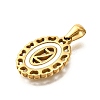 Golden 304 Stainless Steel Pendants STAS-K300-02G-Z-2