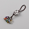 Natural Quartz Crystal Pendant Decoration with Gemstone Chip Tassel and Nylon Thread AJEW-WH0398-004B-2