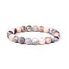 Natural Zebra Jasper Bead Stretch Bracelets X-BJEW-K212-A-035-6