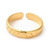 Ion Plating(IP) 304 Stainless Steel Moon & Star Open Cuff Ring for Women RJEW-E063-10G-2