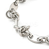 Non-Tarnish 304 Stainless Steel Oval Link Chains Bracelets for Men & Women LS-BJEW-D042-19P-2