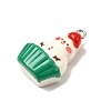 Christmas Opaque Resin Pendants FIND-I057-04P-01-2