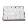 3-Row 15 Grids Imitation Leather Jewelry Pendant Trays CON-G023-13-1