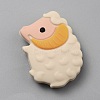 Sheep Food Grade Eco-Friendly Silicone Focal Beads SIL-WH0014-40-1