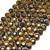 Natural Yellow Tiger Eye Beads Strands G-C116-A123-01-2