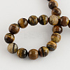 Natural Tiger Eye Round Bead Strands G-R203-10mm-2