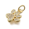 Brass Micro Pave Cubic Zirconia Charms KK-D431-012G-2