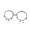 2Pcs Magnetic Spaceman Alloy & Plastic Charm Bracelets FS-WG3FC4A-06-2