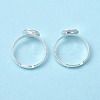 Brass Pad Ring Base Findings X-EC022-S-5