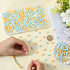 500Pcs Rubberized Style Imitated Silicone Acrylic Beads OACR-SP0001-33F-3
