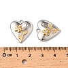 304 Stainless Steel Rhinestone Pendants STAS-Z145-03GP-03-3