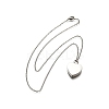 304 Stainless Steel Heart Cinerary Casket Pendant Necklaces NJEW-V002-02P-4