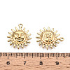 304 Stainless Steel Sun Pendants STAS-T069-28G-3