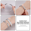 2Pcs 2 Styles 304 Stainless Steel Cuff Bangles BJEW-PH0004-49-3