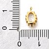 Brass Micro Pave Cubic Zirconia Charms KK-B131-12G-3