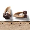 3D Animal Ear Opaque Resin Cabochons CRES-P029-B04-3