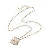 304 Stainless Steel Wavy Bar Link Chain Macrame Pouch Necklace Making NJEW-JN05061-01-4
