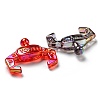 Transparent UV Plating Acrylic Beads OACR-H022-07-2
