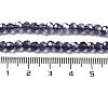 Electroplate Transparent Glass Beads Strands EGLA-A035-T4mm-A15-4