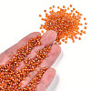 Round Transparent Colors Rainbow Glass Seed Beads X-SEED-A007-3mm-169-5