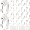 36Pcs Brass Clip-on Earring Findings KK-SP0001-08S-1