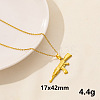 Stylish Stainless Steel Gun Pendant Necklace for Women GL2077-12-1
