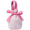 Heart Print Cloth Jewelry Drawstring Gift Bags ABAG-WH20015-11-7