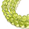 Transparent Baking Paint Glass Beads Strands DGLA-A034-T6mm-D05-3
