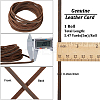 Flat Cowhide Leather Jewelry Cord LC-GF0001-10B-03-2