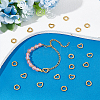 20Pcs 2 Style 304 Stainless Steel Linking Ring STAS-UN0045-88-2