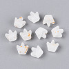 Frosted Transparent Acrylic Beads FACR-T009-01J-2