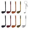 10Pcs 5 Styles Tibetan Style Zinc Alloy Big Pendants FIND-DC0008-13-1