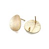 Brass Stud Earring Findings KK-TA0007-04G-3
