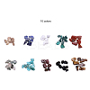 Natural & Synthetic Mixed Gemstone Beads G-CJ0001-27-3