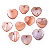 Natural Freshwater Shell Charms X-SHEL-R113-17H-1