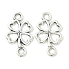 Tibetan Style Alloy Shamrock Connector Charms LS-X-TIBE-I026-6013AS-1
