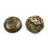 Natural Unakite Cabochons G-TAC0010-02A-3