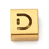 Ion Plating(IP) 304 Stainless Steel Square Slide Charms STAS-L132-01D-G-1